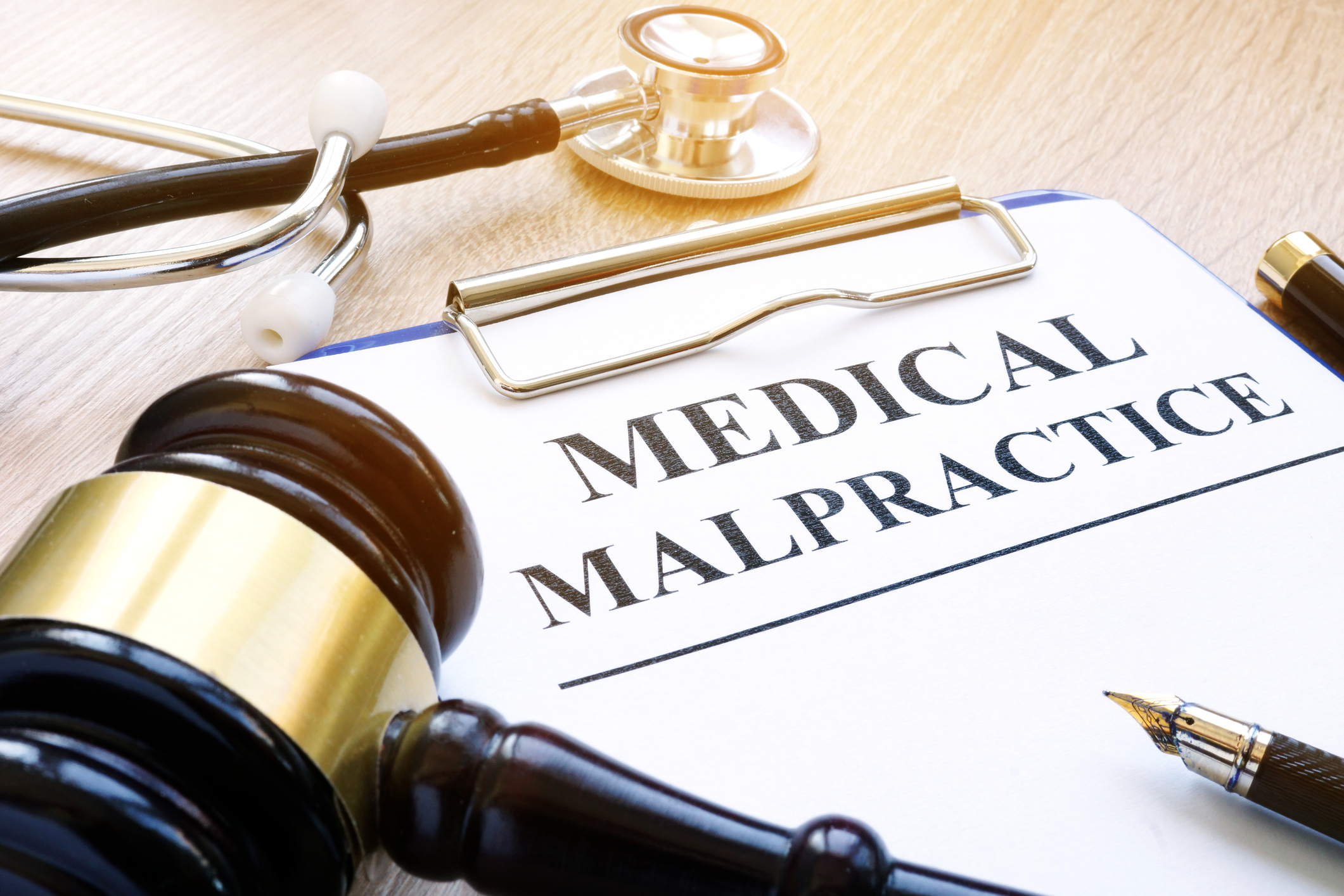Medical malpractice records and legal review materials